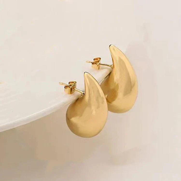 Elegant Teardrop Earrings with Modern Design and Luxurious Gloss Finish 15089481056582-1