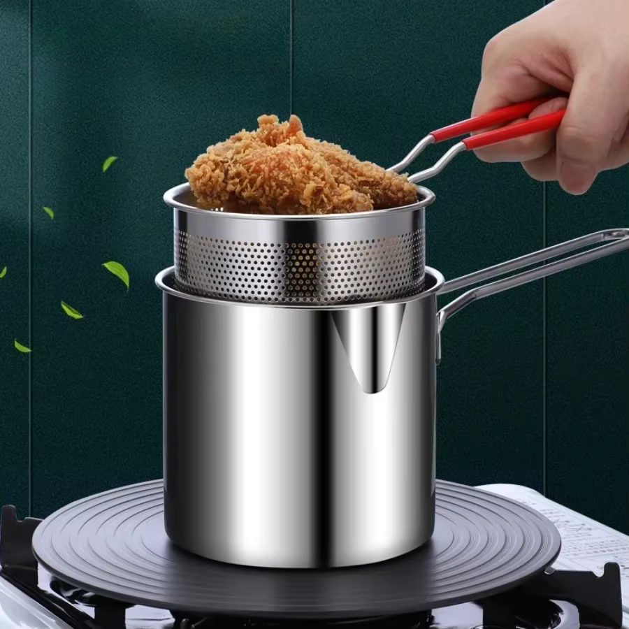 Stainless Steel Multifunctional Fryer Compact Design For Cooking Convenience 14924728074566-1