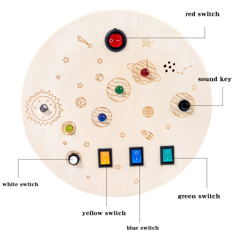 Interactive Light Button Board for Sensory Development and Creative Play 15085327843673-1