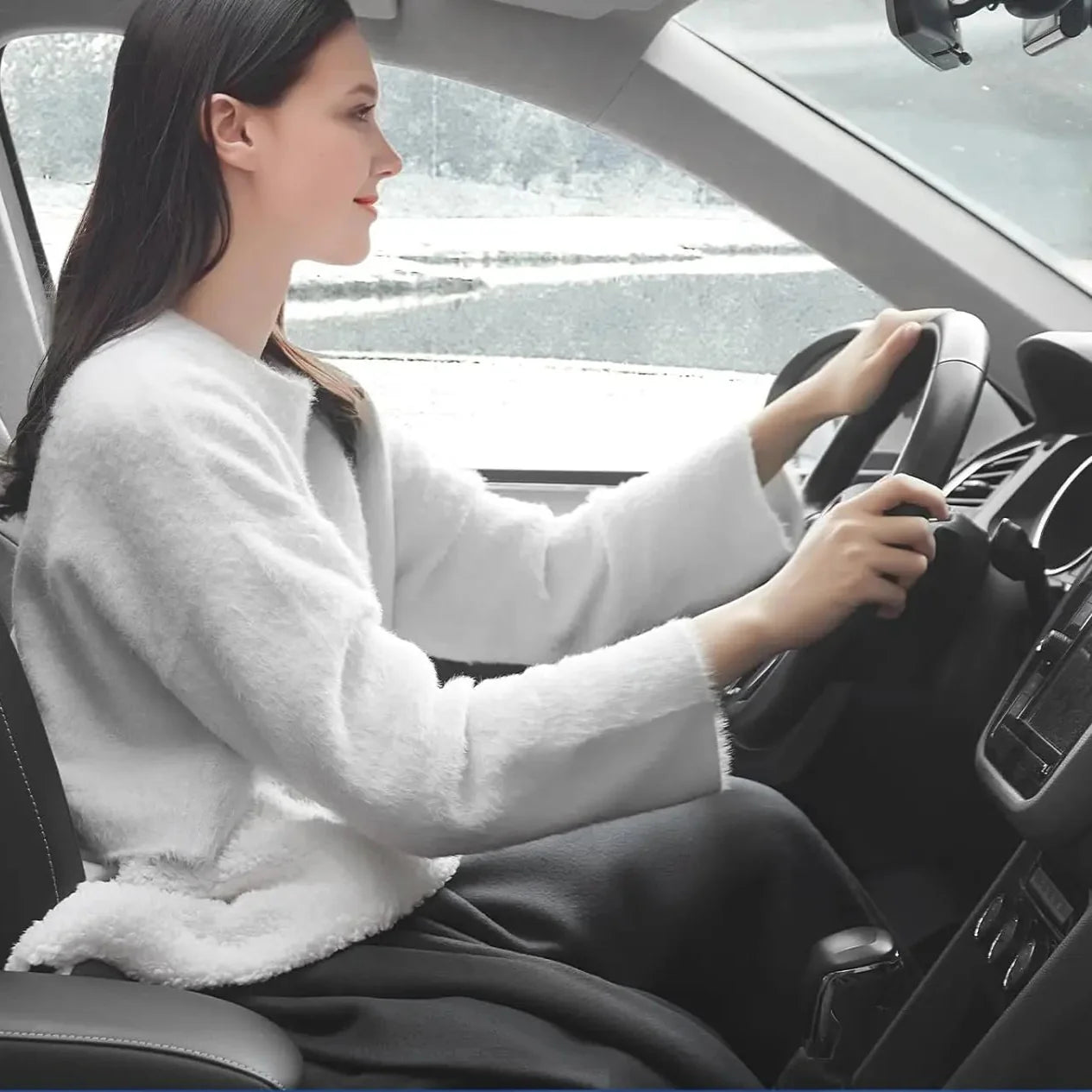 Cozy Portable Heated Blanket for Car - 12V Electric Throw 10162333090131-1