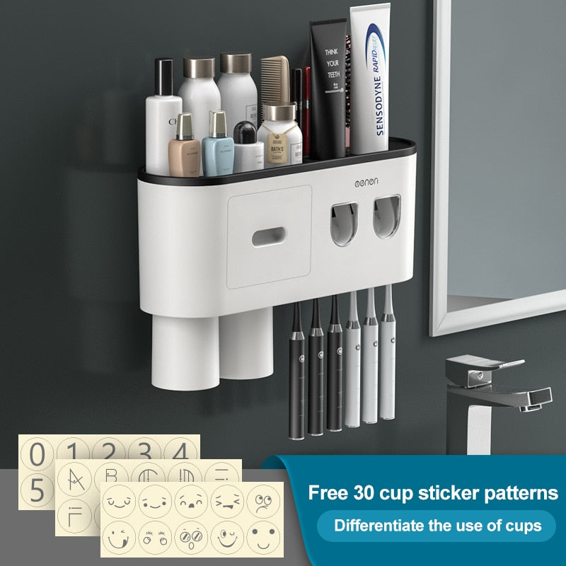 Wall Mounted Bathroom Organizer for Neat and Space Saving Storage 15051821056326-1