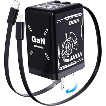 Swiftcord 120W Retractable Usb-C And Lightning Fast Charger 10547456967002-1