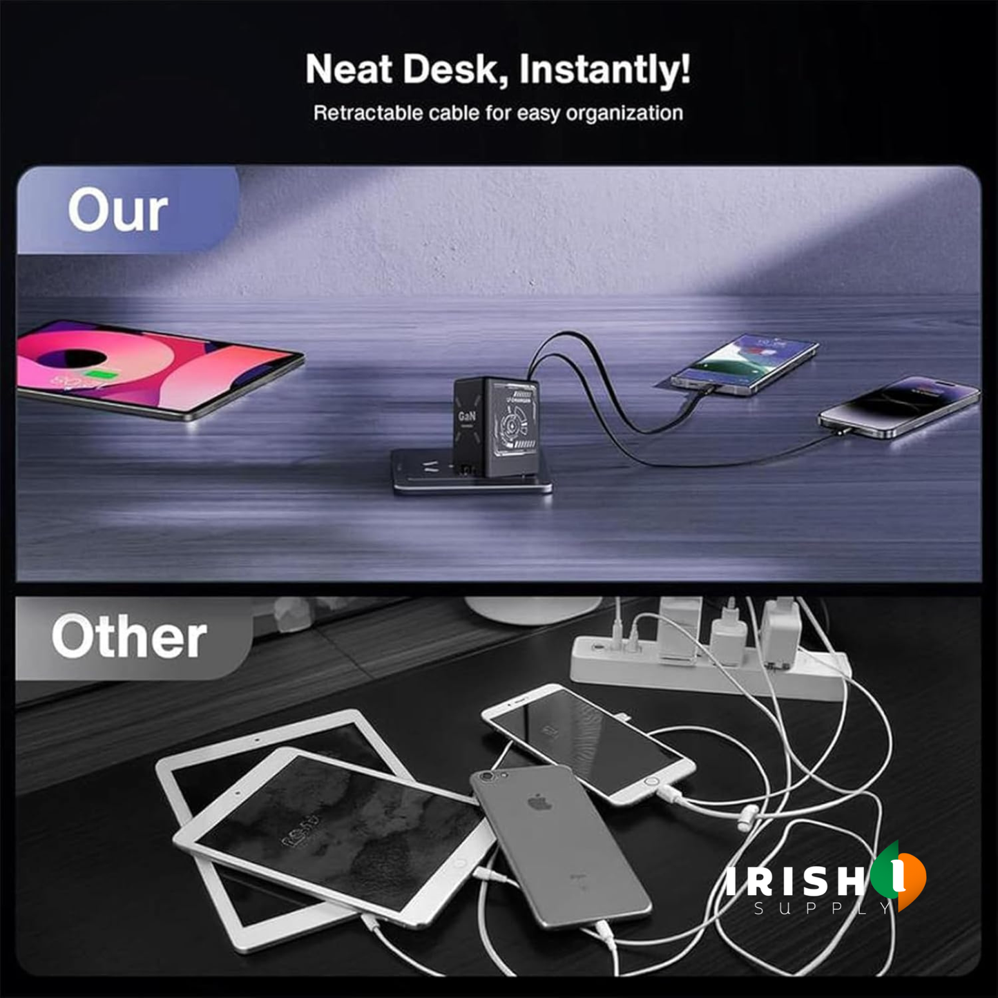 Swiftcord 120W Retractable Usb-C And Lightning Fast Charger 10547456967002-1