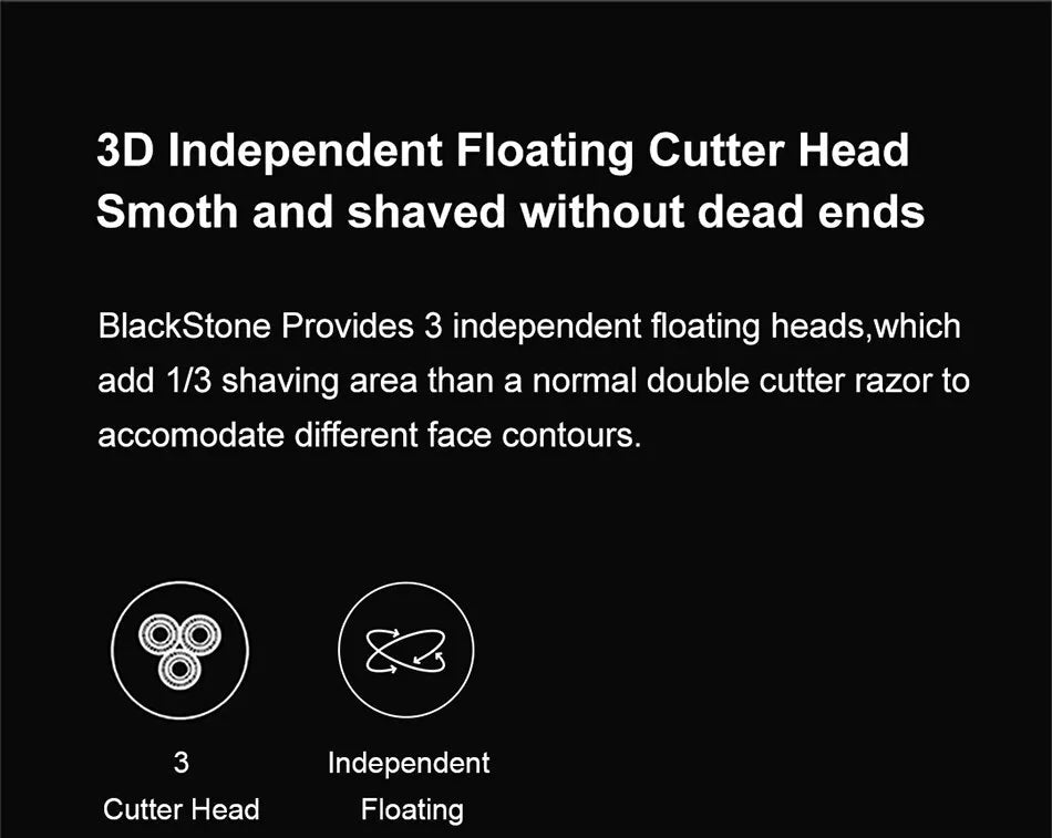 Electric Shaver for Men – 3D Floating Heads with Auto-Grinding Blades & Smart ESM System 9686225977686-1