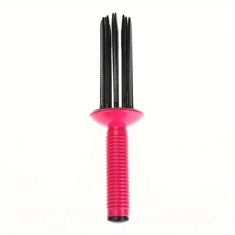 Professional Round Hair Brush For Fluffy Curls And Hairstyling 9967663939930-1