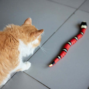 Realistic Moving Snake Toy Stimulates Cats, Durable Usb Rechargeable 14935102062918-1