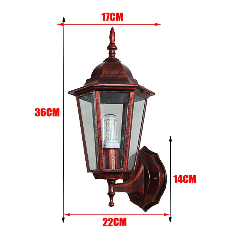 European Style Retro Outdoor Wall Light – Waterproof Garden And Porch Sconce Lamp 14891210801476-1