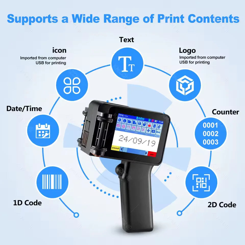 Portable Inkjet Printer: Crisp Multi-Surface Labels & Qr Codes 10773505999182-1