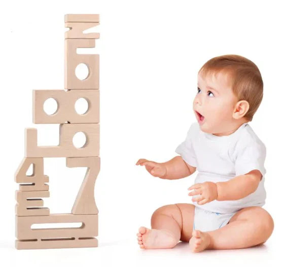 Wooden Math Blocks Toy for Fun Early Number Learning Play 15047950205273-1