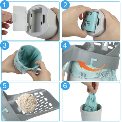 Automatic Cat Litter Cleaning Scoop With Bag System For Hygiene 14957739180358-1