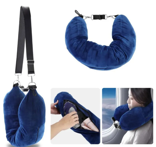 Soft Travel Neck Pillow for Comfortable Rest Anywhere 15051794940230-1
