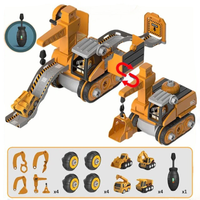 Children'S 4-In-1 Stem Construction Building Toy With Electric Drill 15611638907229-1