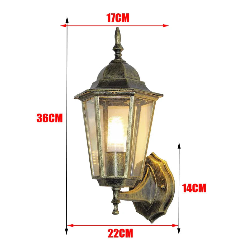 European Style Retro Outdoor Wall Light – Waterproof Garden And Porch Sconce Lamp 14891210801476-1