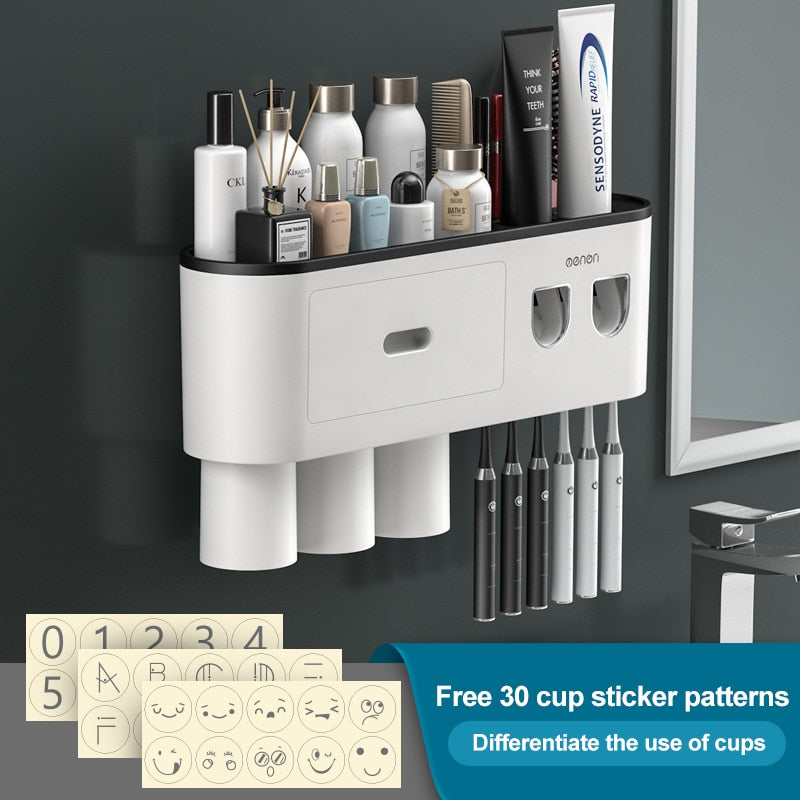 Wall Mounted Bathroom Organizer for Neat and Space Saving Storage 15051821056326-1