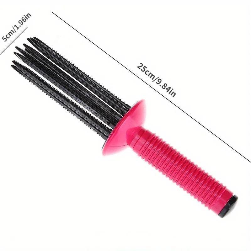 Professional Round Hair Brush For Fluffy Curls And Hairstyling 9967663939930-1