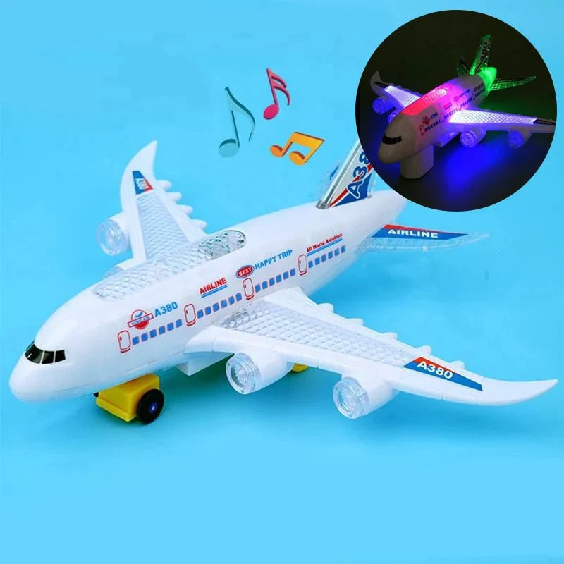 Flygenius – Intelligent Music & Light Airplane Toy With Automatic Obstacle Navigation 10594106638600-1