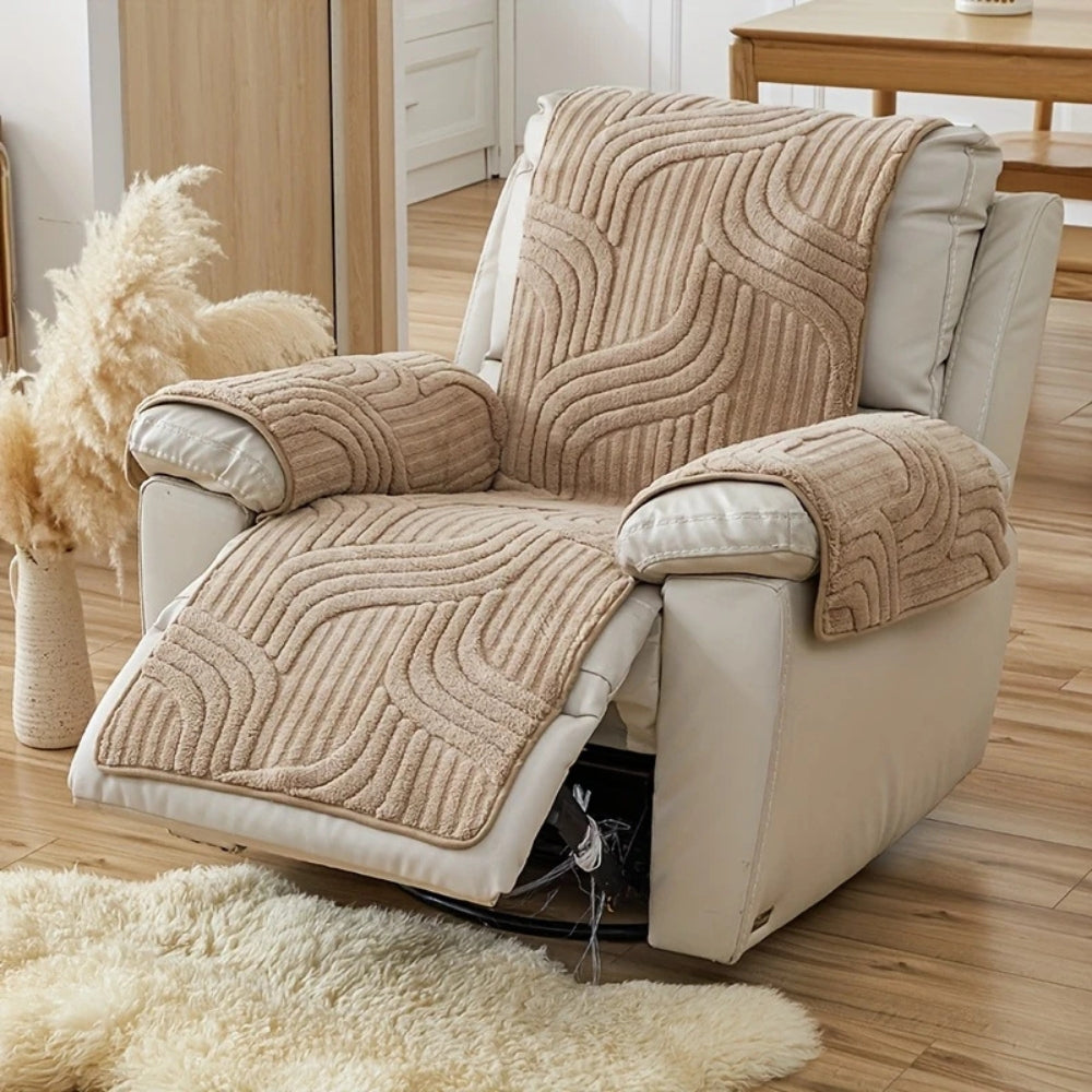 Silven Plush Thickened Anti-Slip Recliner Sofa Cover 9782782198046-1