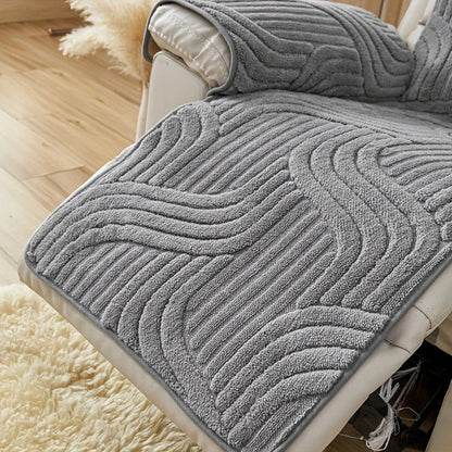 Silven Plush Thickened Anti-Slip Recliner Sofa Cover 9782782198046-1