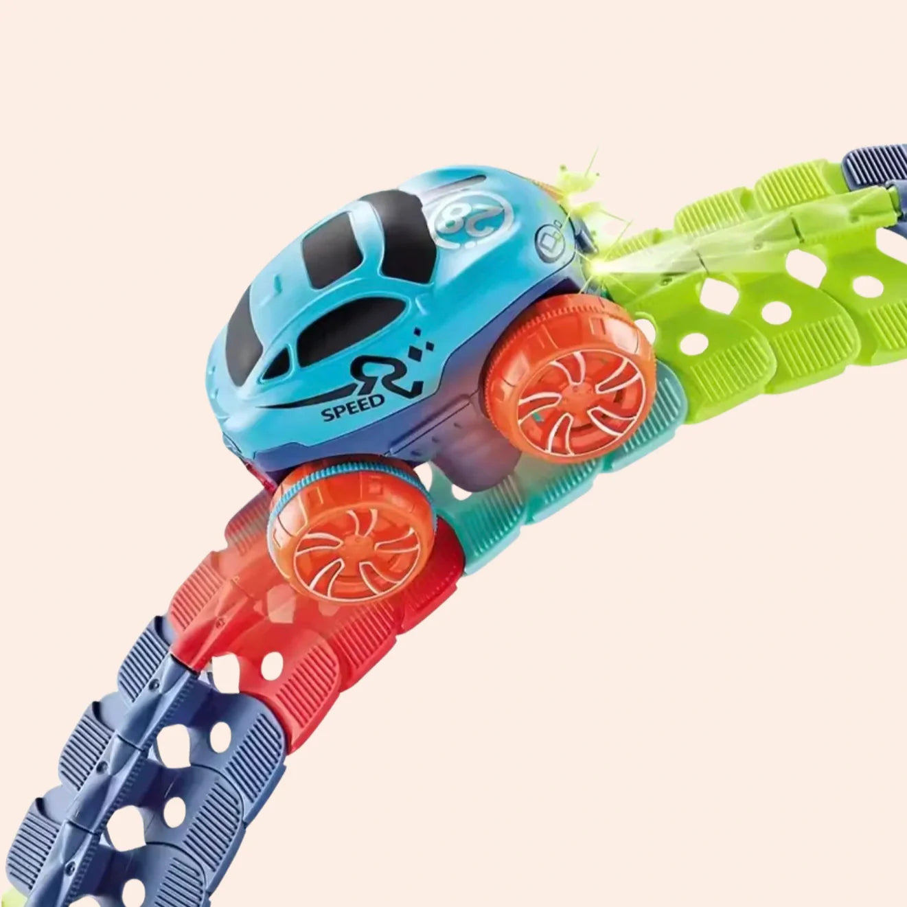 Flexible Race Track Toy for Creative Building and Racing Fun 10560529989966-1