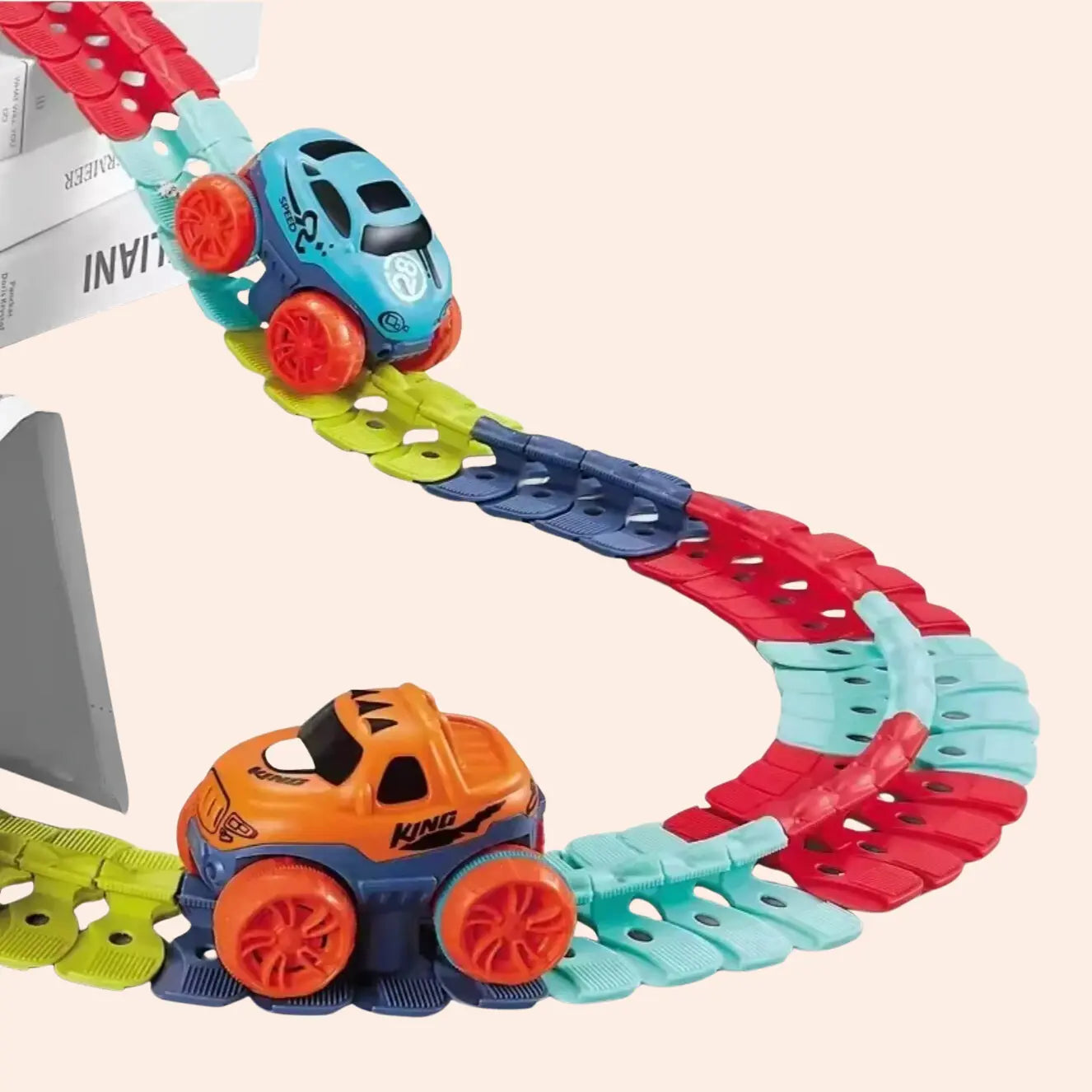 Flexible Race Track Toy for Creative Building and Racing Fun 10560529989966-1