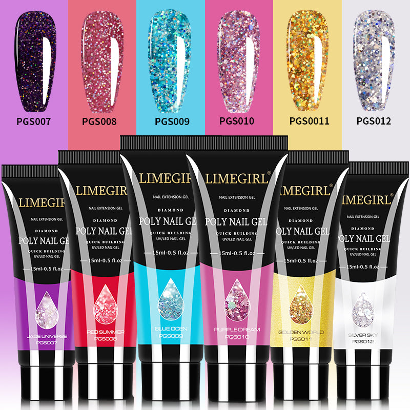 Professional Poly Nail Gel Kit Durable Easy Application Salon Results 14924727386438-1