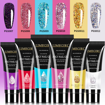 Professional Poly Nail Gel Kit Durable Easy Application Salon Results 14924727386438-1
