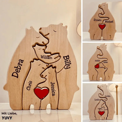 Wooden Family Puzzle for Heartwarming Home Décor and Meaningful Gift 15089197515078-1