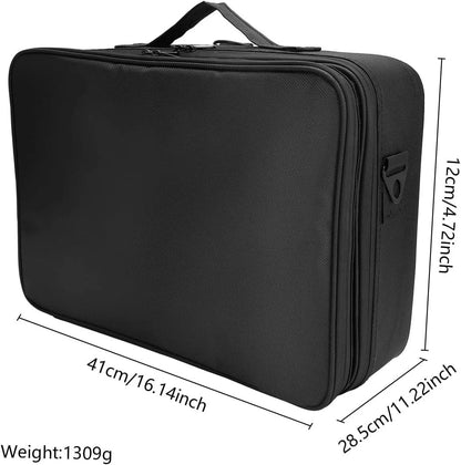 Professional Travel Makeup Organizer Portable Cosmetic Storage Beauty Bag 8438848225437-1