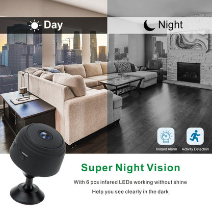 Mini 1080P WiFi Camera with Night Vision &amp; Motion Detection