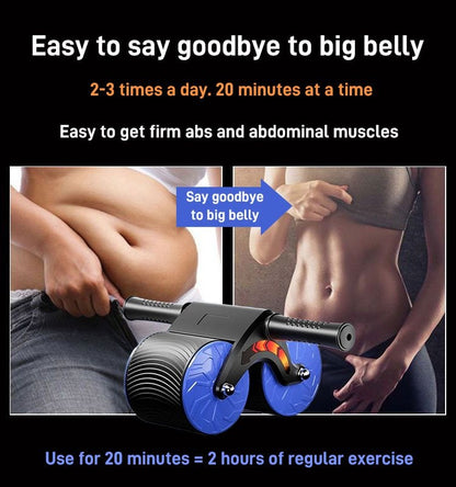 Automatic Rebound Abdominal Roller Core Trainer Exercise Fitness Strengthening Home Workout 8490143940910-1