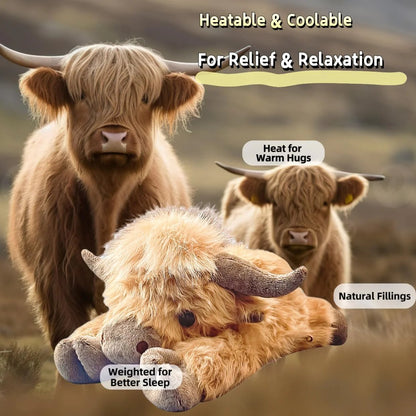 Cute Cartoon Highland Cow Cuddly Toy 12027783414078-1