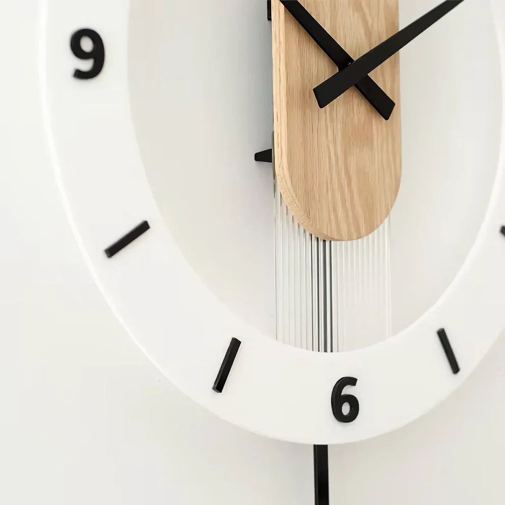 Nordic Modern Solid Wood Wall Clock 14815609454918-1