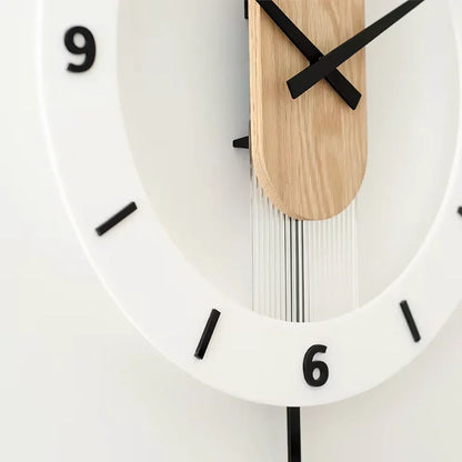 Nordic Modern Solid Wood Wall Clock 14815609454918-1