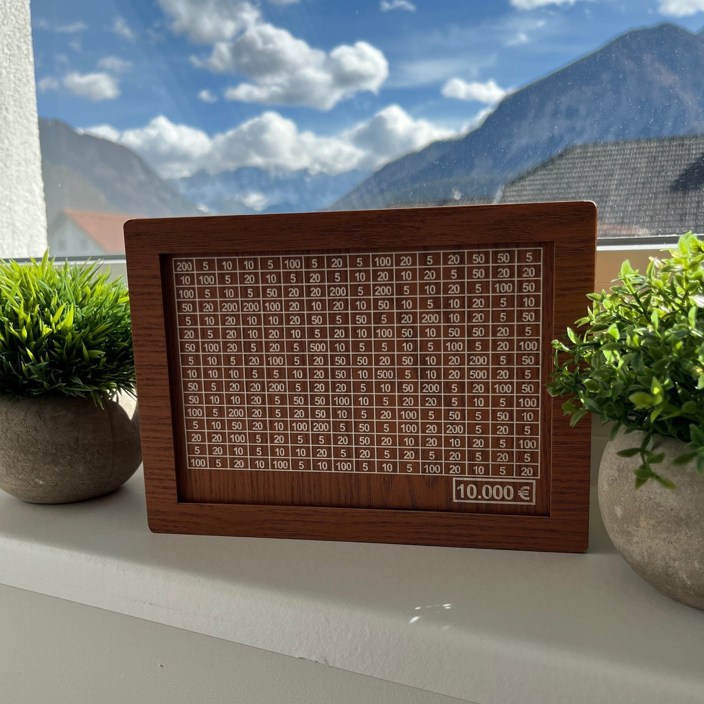 Wooden Savings Box for Smart Money Tracking and Daily Motivation 15089492656454-1