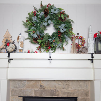 Fireplace Stocking and Garland Hanger 10004131938585-1