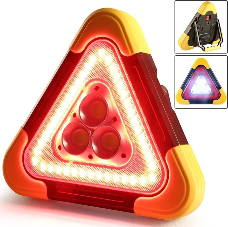 Triangular Led Emergency Light With Power Bank For Road Safety 14906057064774-1