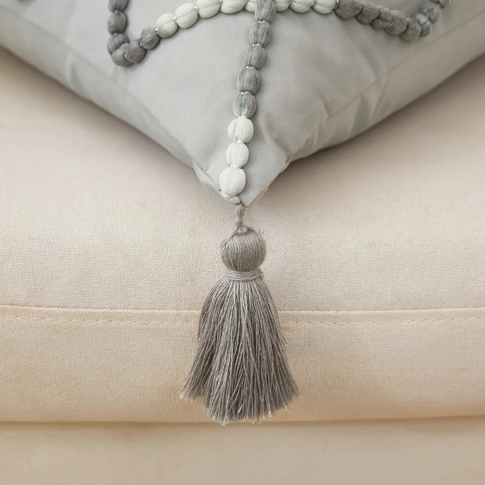 Nordic Geometric Tassel Cushion Cover – Stylish Gradient Decorative Pillow Case 14815608209734-1