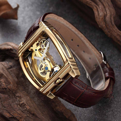 Transparent Automatic Mechanical Skull Luxury Gear Watch 9699766108462-1