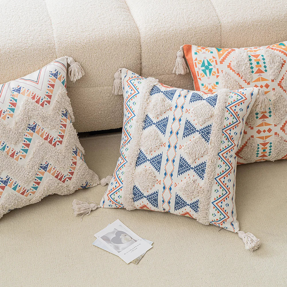 Geometric Tufted Cushion Cover – Decorative Pillow For Home And Sofa 14815608734022-1