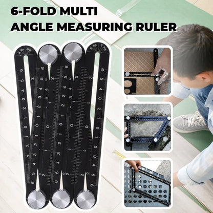 Aluminum Alloy Multi Angle Measuring Ruler Template Adjustable Tool 9824343982382-1