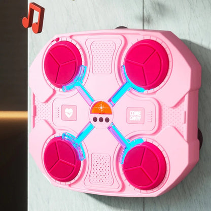 Wall Mounted Boxing Pad Trains Reflex Strength Coordination With Music 14886663487814-1