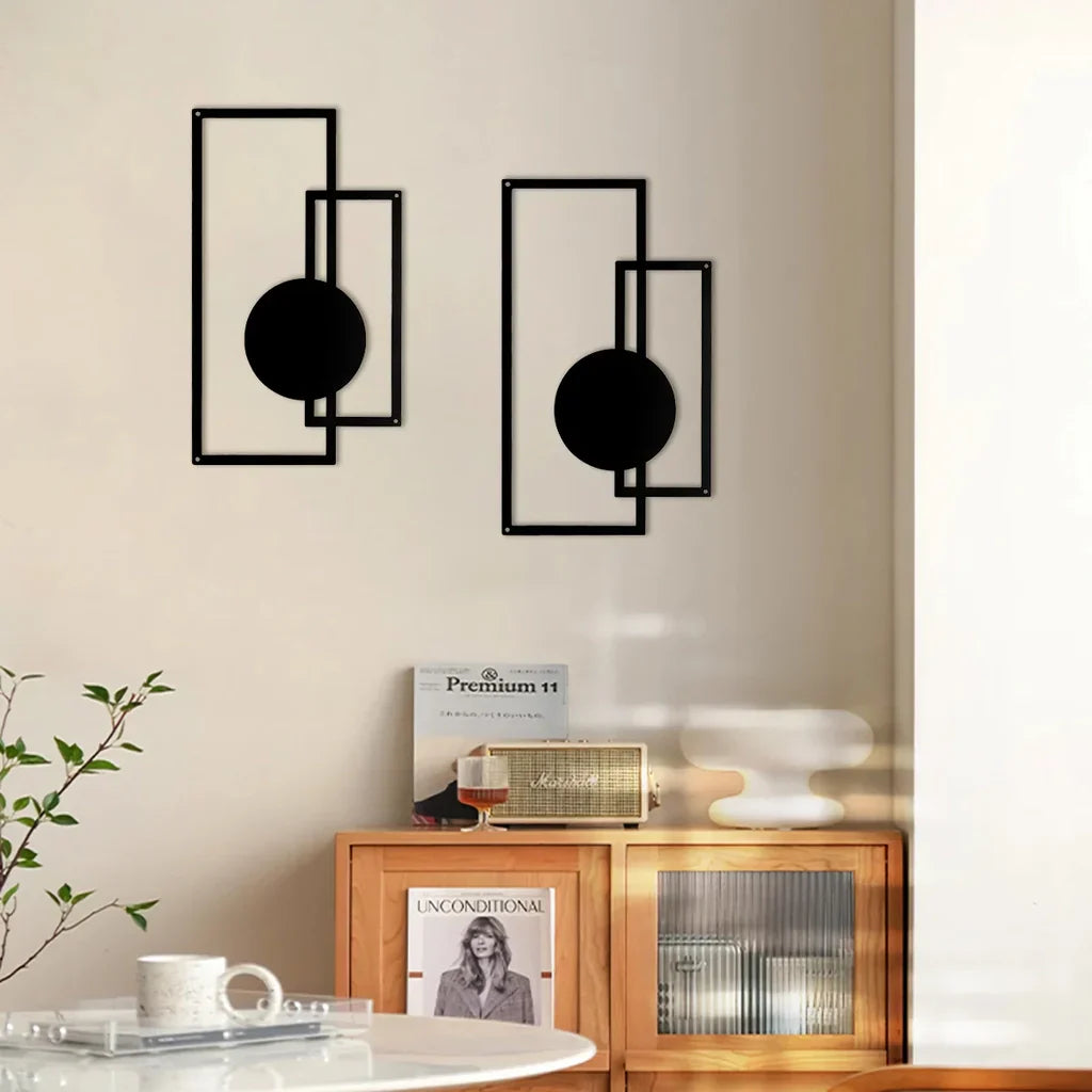 Nordic Iron Silhouette Wall Hanging Set 14815612010822-1