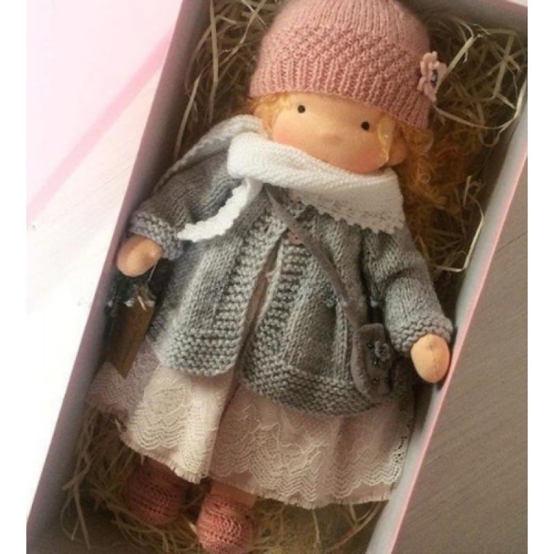 Gift for Kids-Handmade Waldorf Doll 8959340413209-1