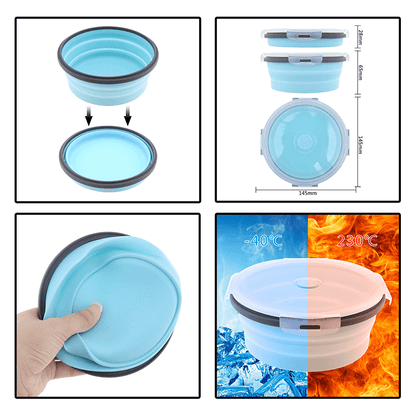 Space Saving Collapsible Lunch Box Set For Meal Prep And Travel 6852153933924-1