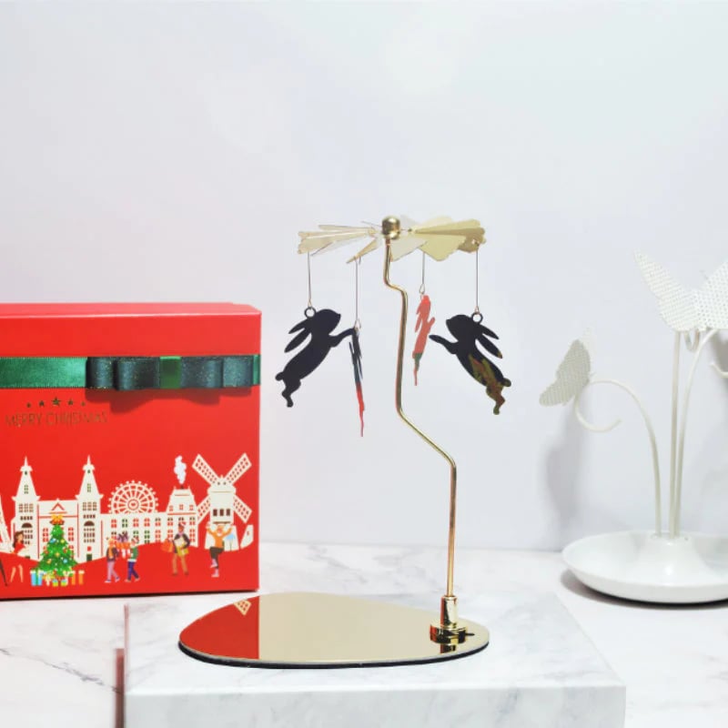 Romantic Thermal Rotating Candle Holder Stainless Steel Home Decoration 9539189113134-1