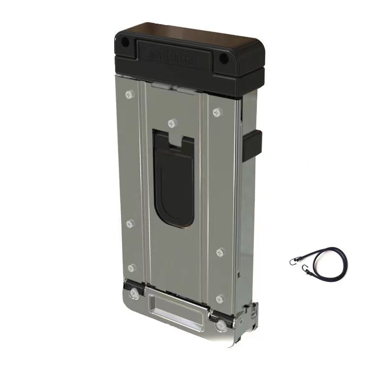 Stainless Steel Folding Luggage Trolley Travel Mini Shopping Trolley with Two Wheels 8657755668761-1