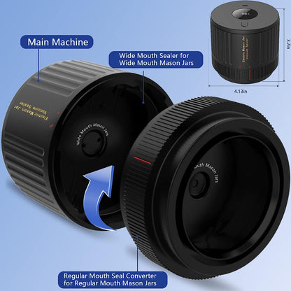 Electric Vacuum Sealer For Mason Jars With Rechargeable Portable Operation 9628525199662-1