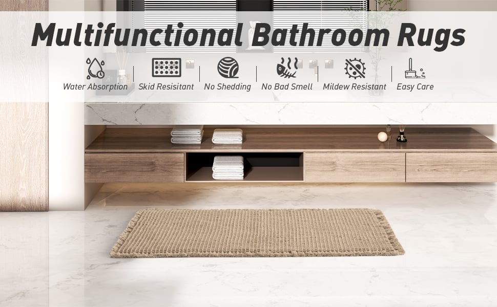Upgraded Runner Rug Non Slip Soft Absorbent Bathroom Mat 9774297186606-1
