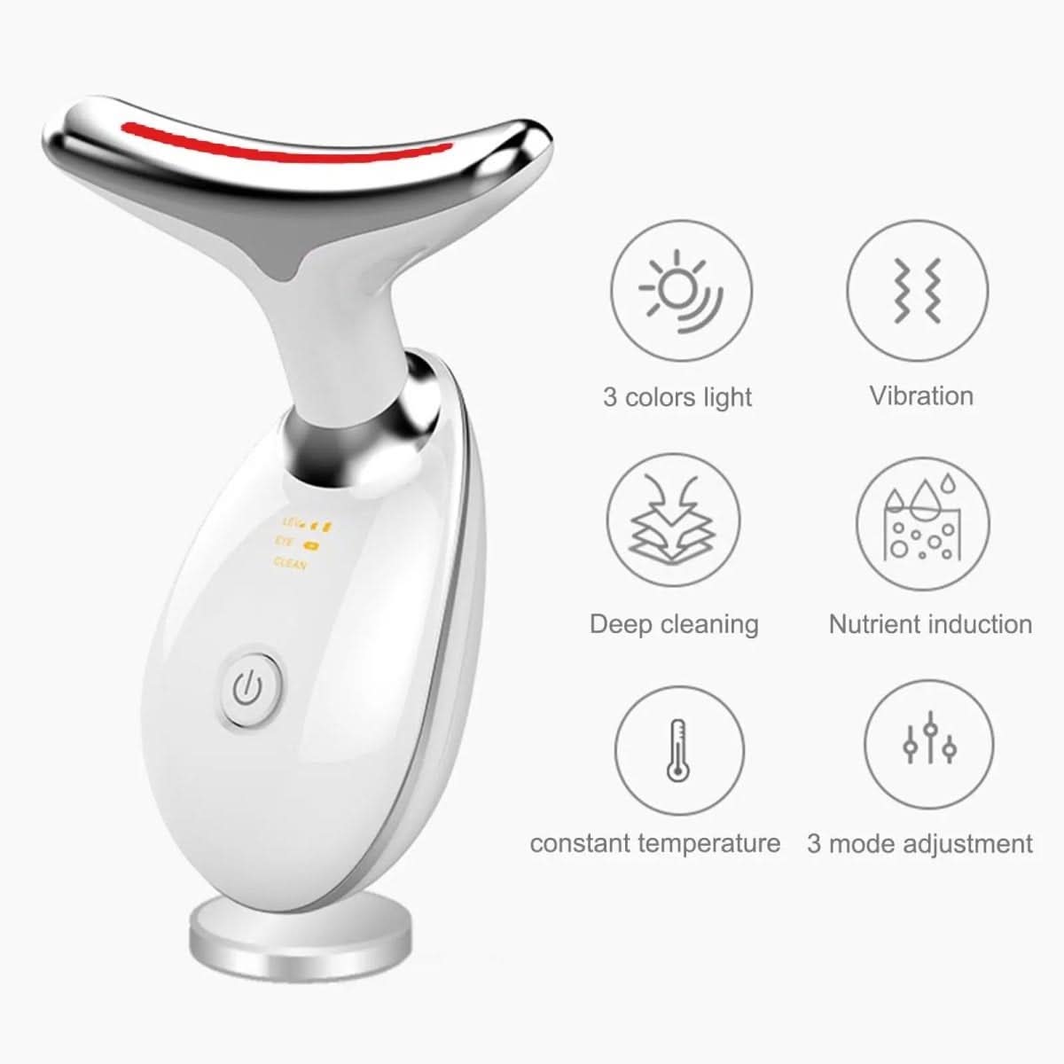 Serenetouch - 3-In-1 Facial Massager With Light Therapy, Vibration & Heat Function 10186528129288-1