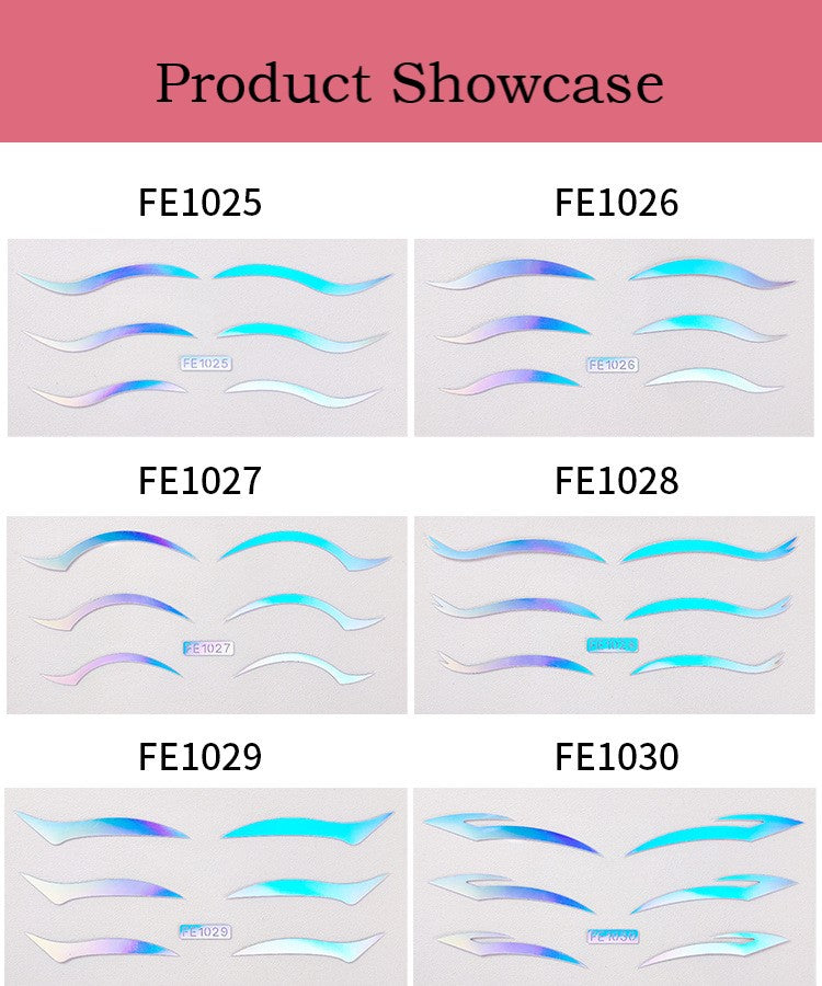 Simulated 3D Eyeliner Sticker Multi-coloured make-up eye stickers decorative make-up eyeliner stickers new 8901483757849-1